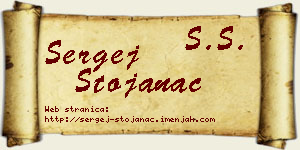 Sergej Stojanac vizit kartica